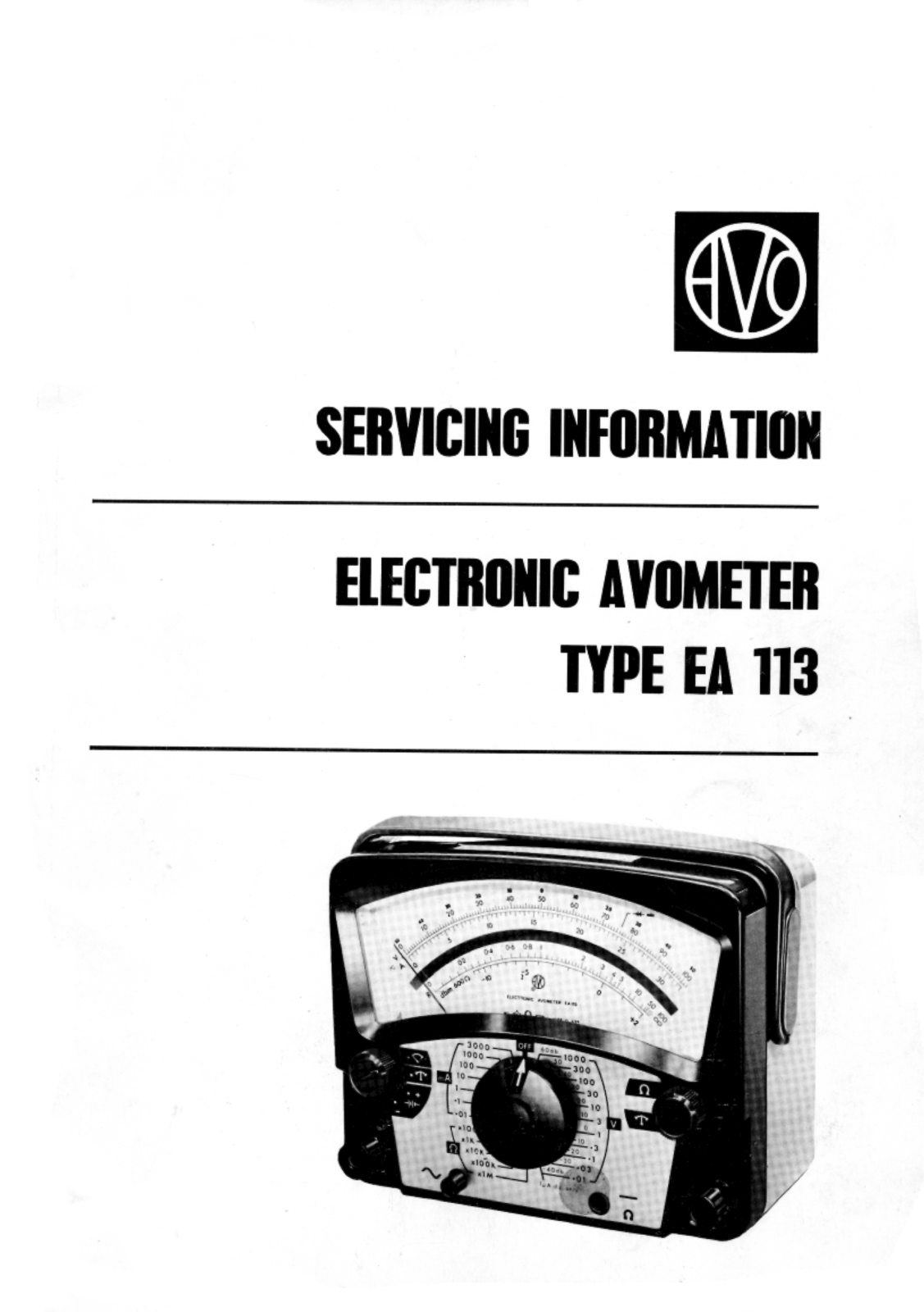 AVO EA 113 Service Manual