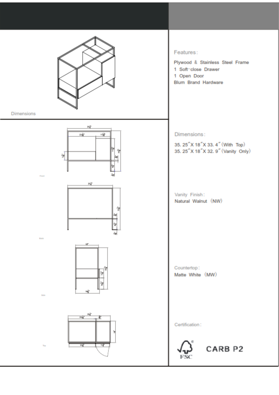 Ancerre Designs W003114826 Specifications - ManualMachine.com