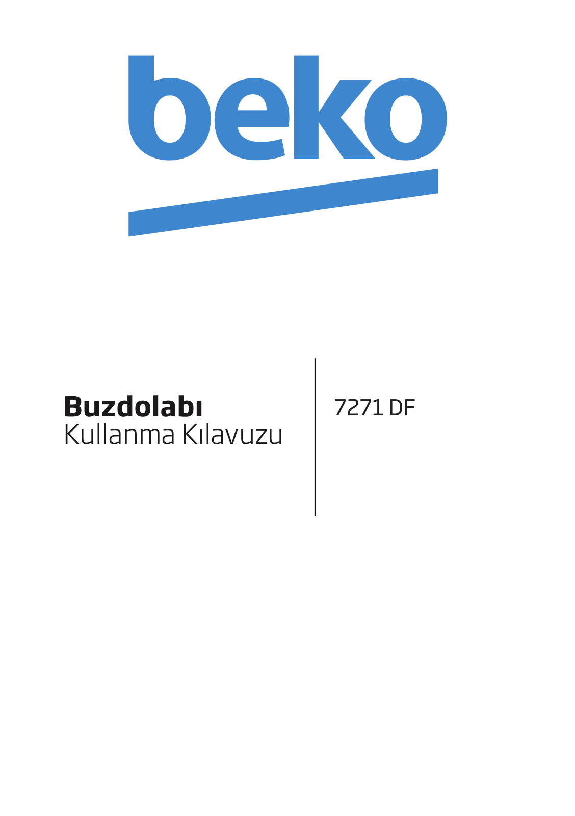 Beko 7271 DF User manual