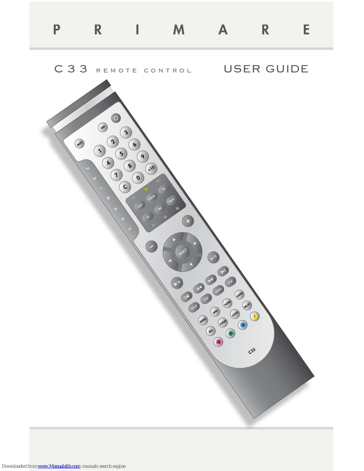 Primare C33 User Manual - ManualMachine.com