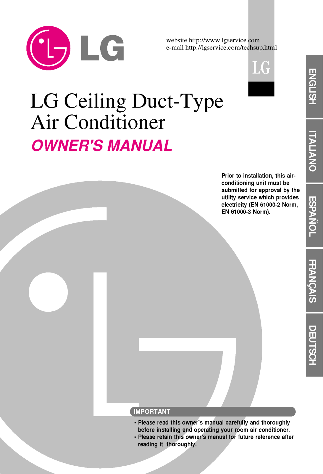 LG UB24 NHB, UB60 NRC, ABNH186HLAB, UB30 NGB, UB30 NGC User Manual