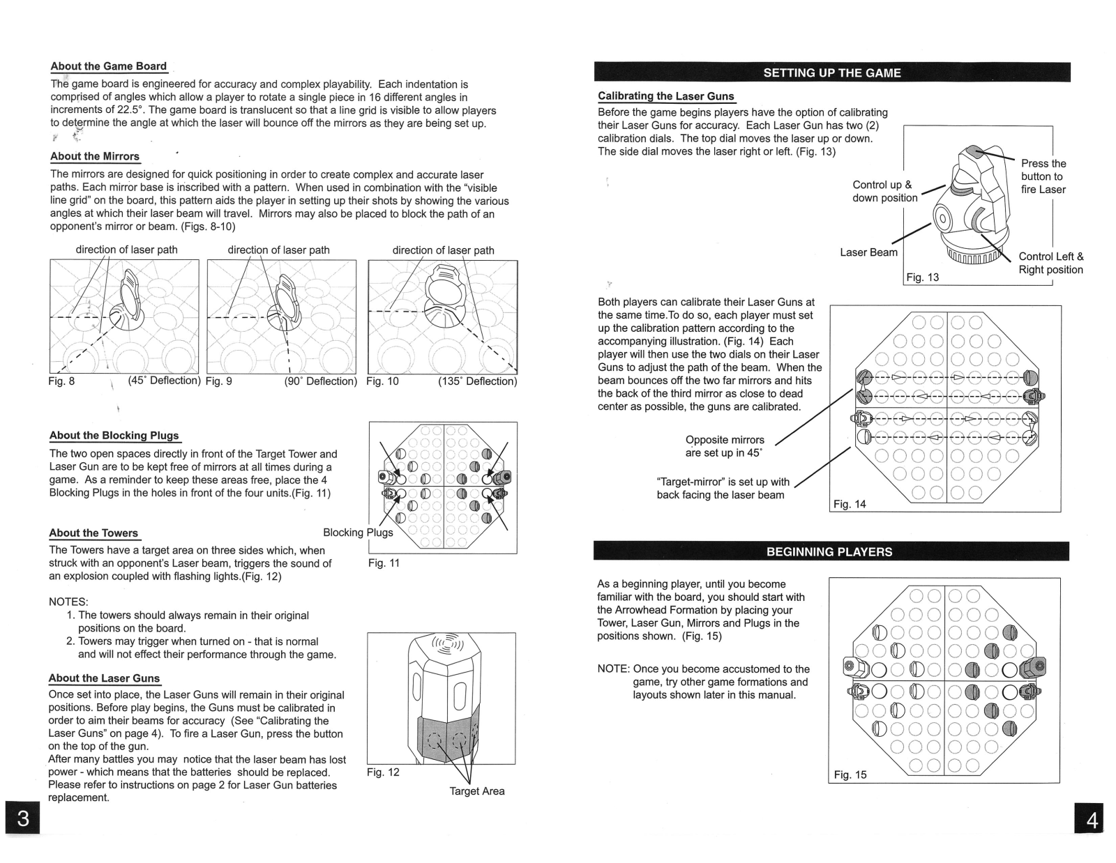 Mga Entertainment LASER BATTLE 3 4 User Manual