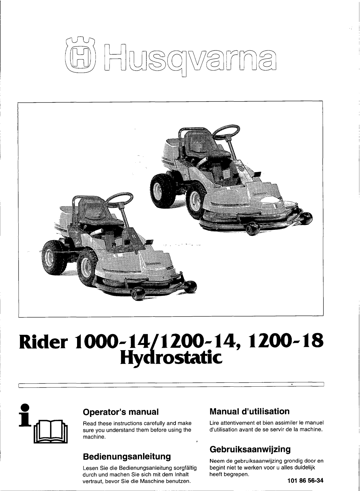 Husqvarna 1200-14, 1200-18 User Manual