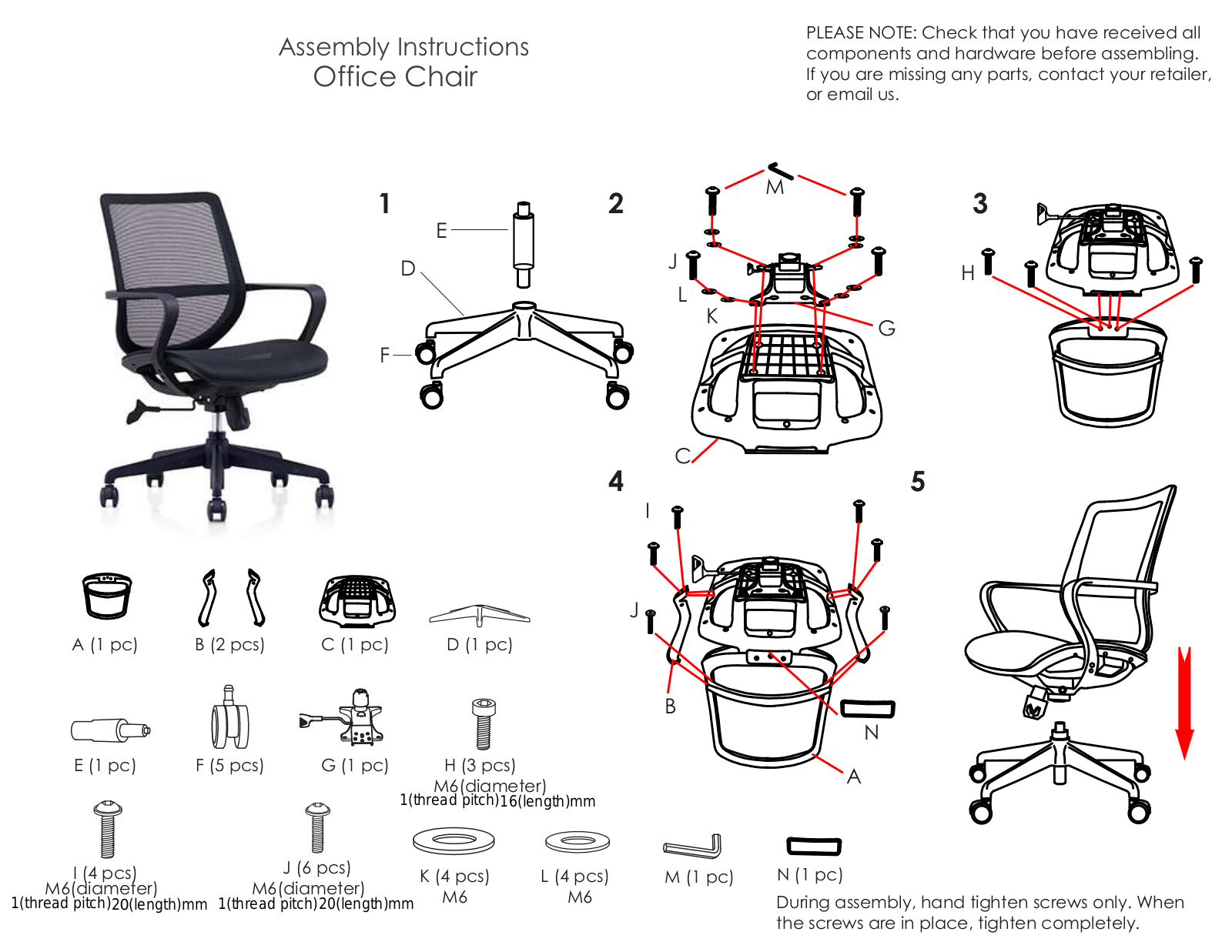 Inbox Zero W002063601 Assembly Instructions - ManualMachine.com