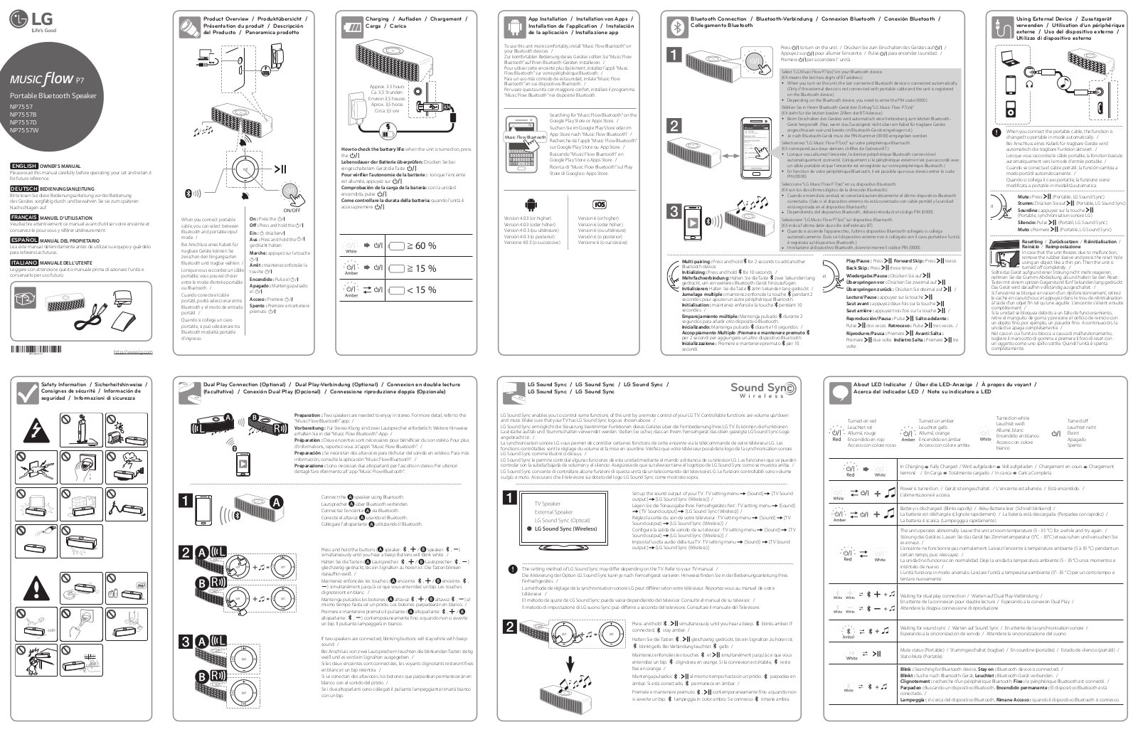 LG NP7557D User Manual