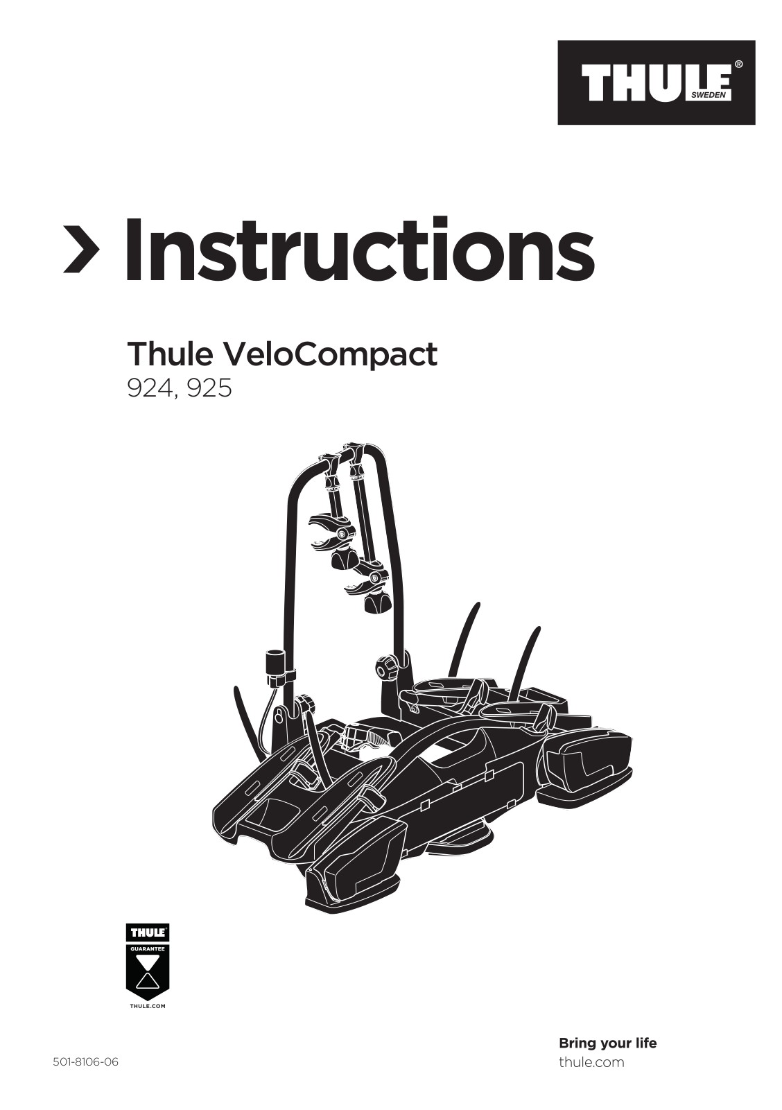 Thule VeloCompact, 924, 925 User guide - ManualMachine.com