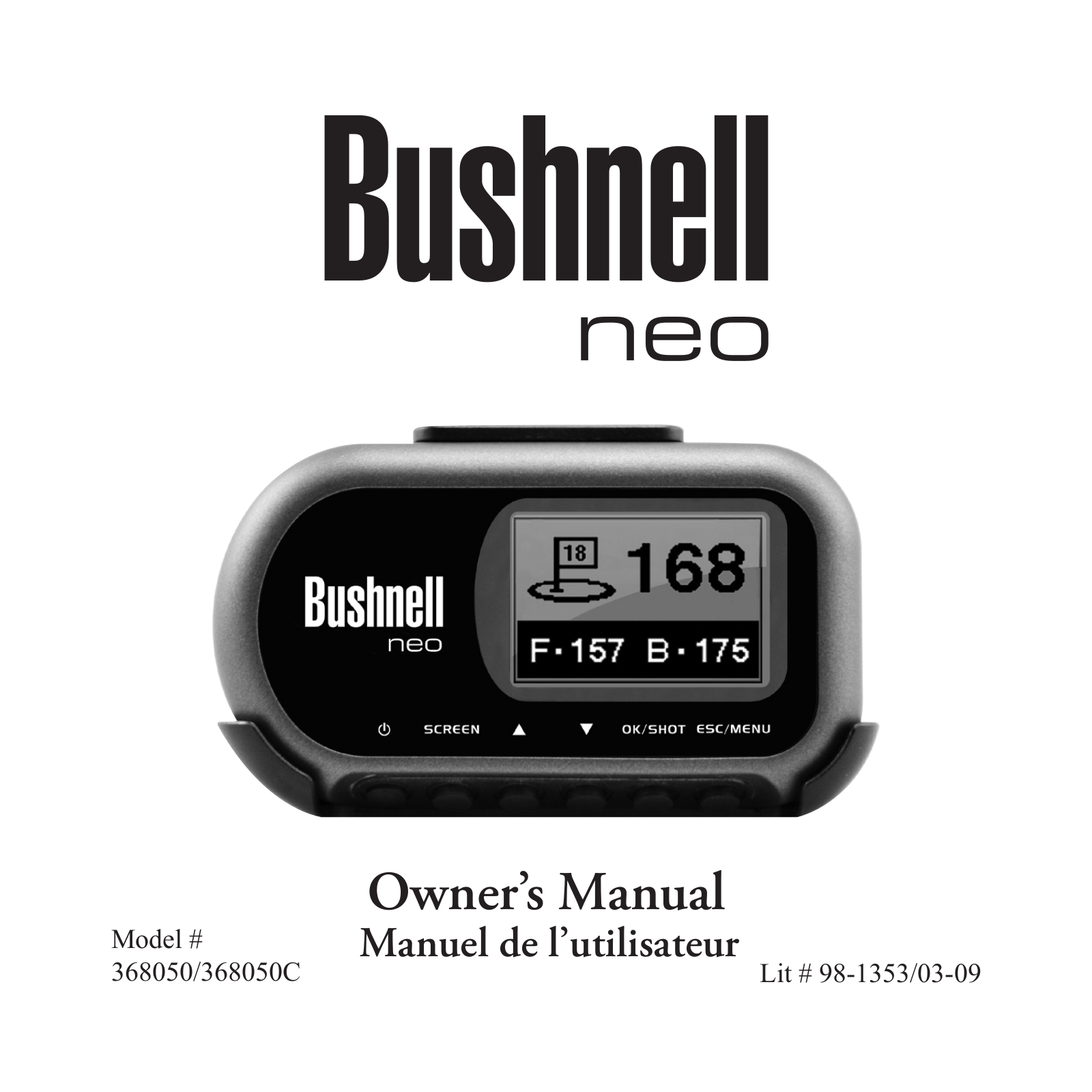 BUSHNELL NEO 368050, NEO 368050C User Manual