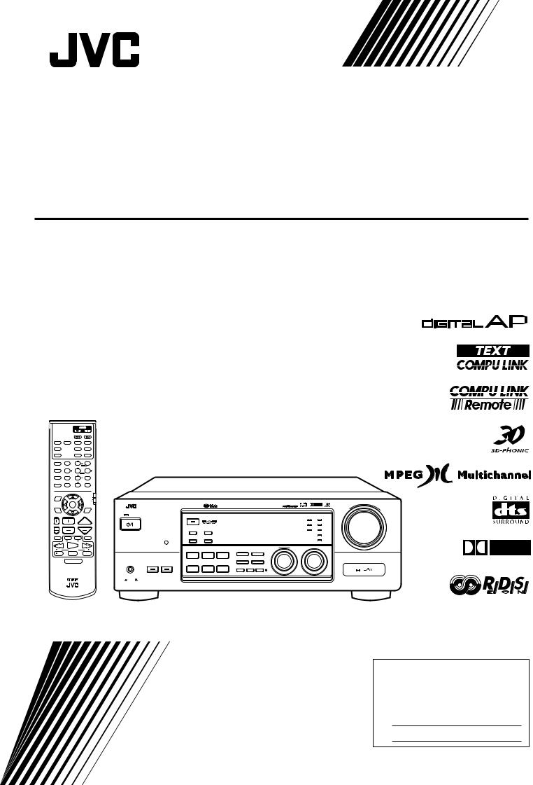 JVC RX-7000RBK User Manual