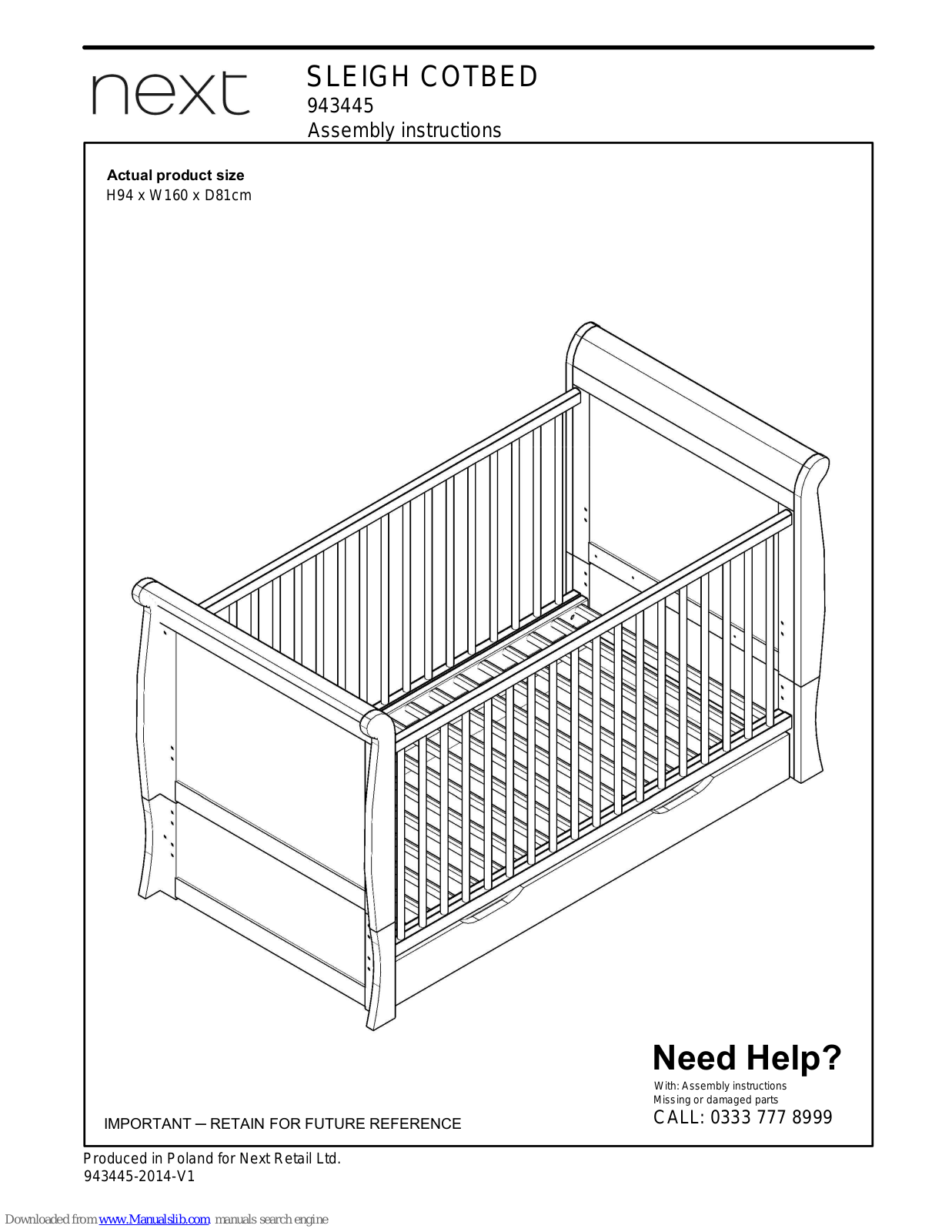 Next 943445 Assembly  Manual - ManualMachine.com