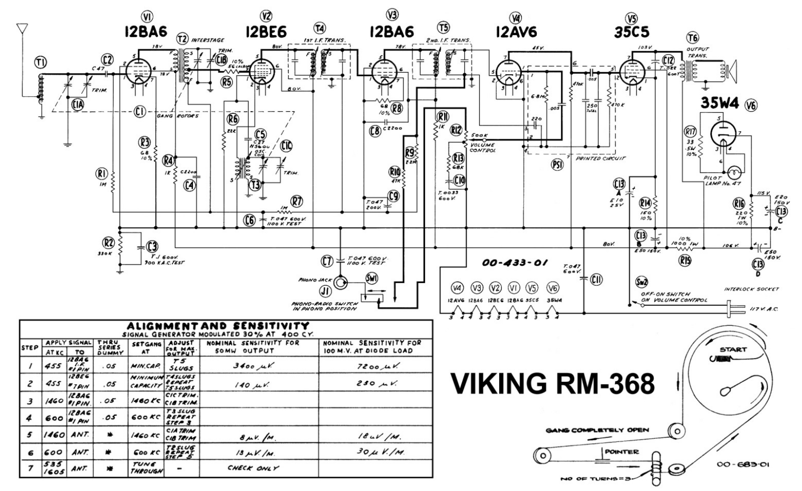 Viking RM-368 Schematic