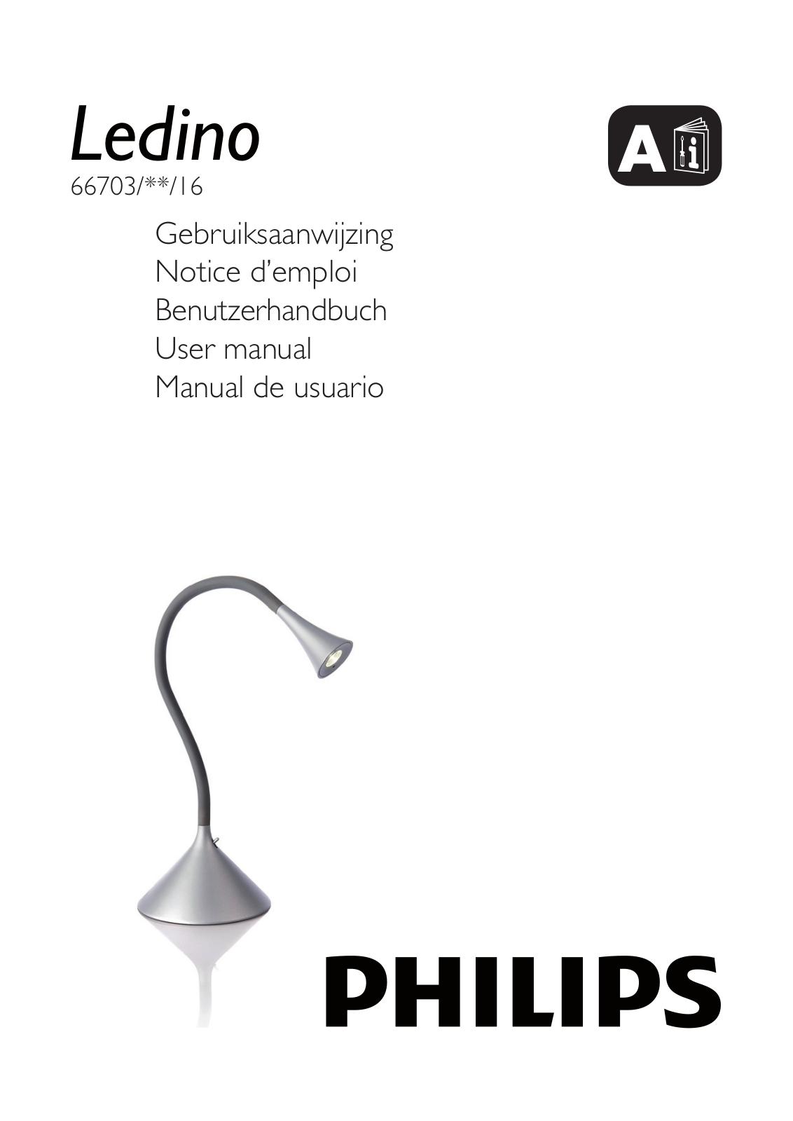 Philips Ledino Lampe à poser User Manual