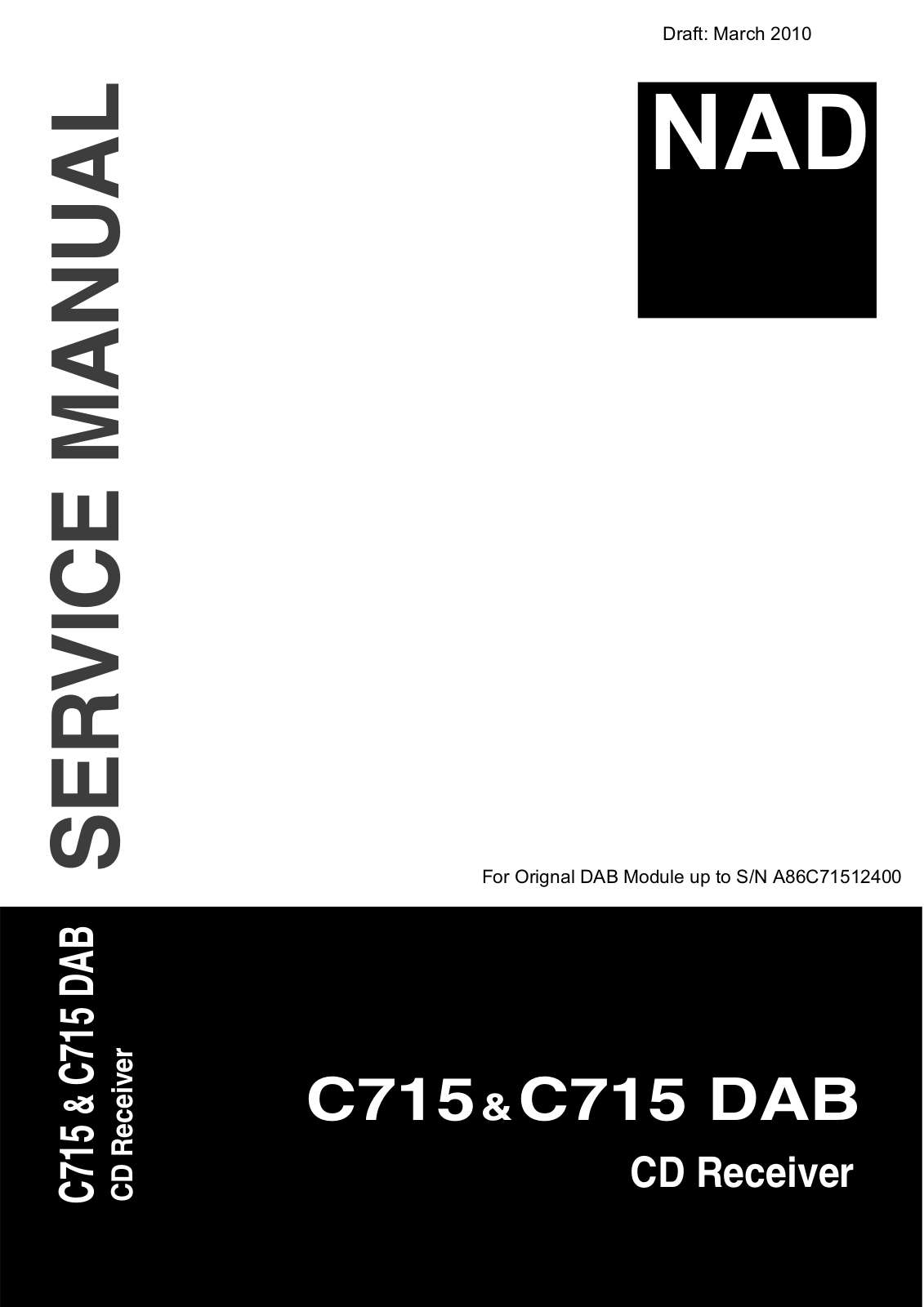 Nad C-715 Service Manual