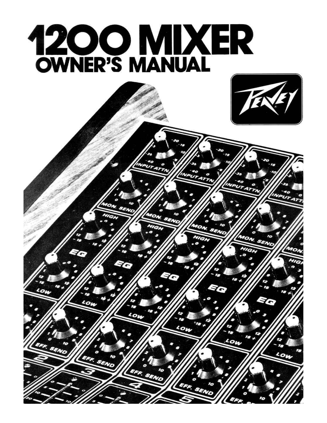 Peavey 1200 MIXER owners Manual