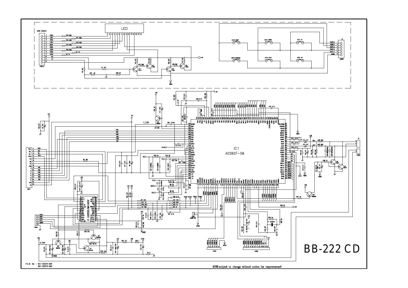 Lenoxx BB-222 Schematic