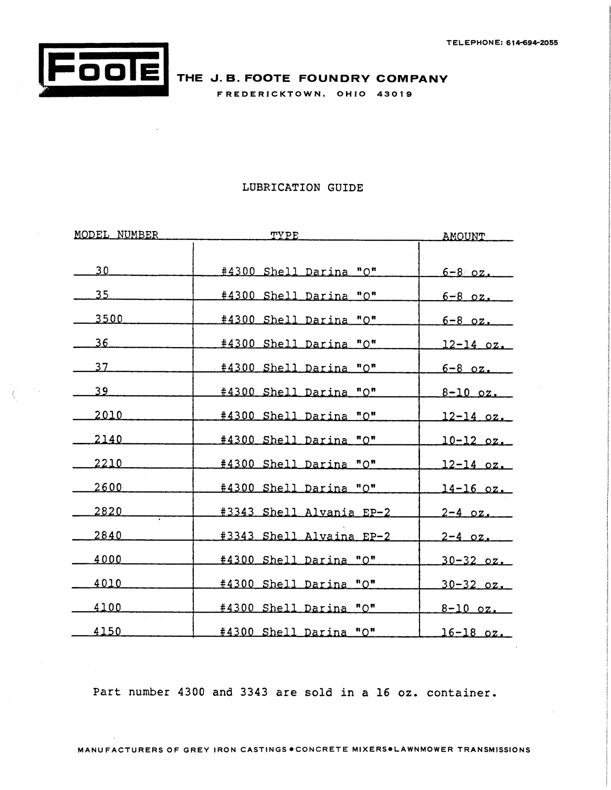 Dana LUBRICATION User Manual