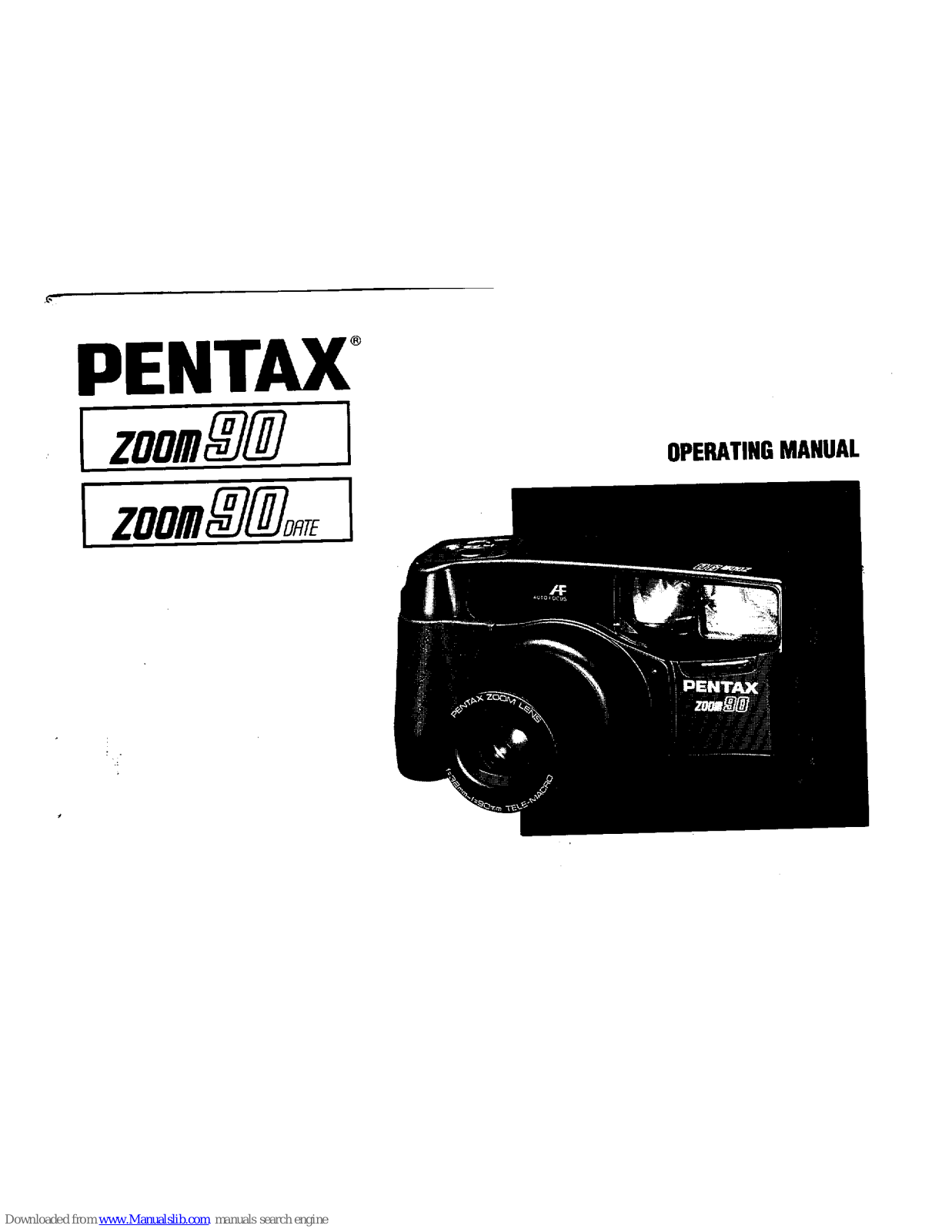 Pentax 90, Zoom 90, Zoom 90 Date User Manual