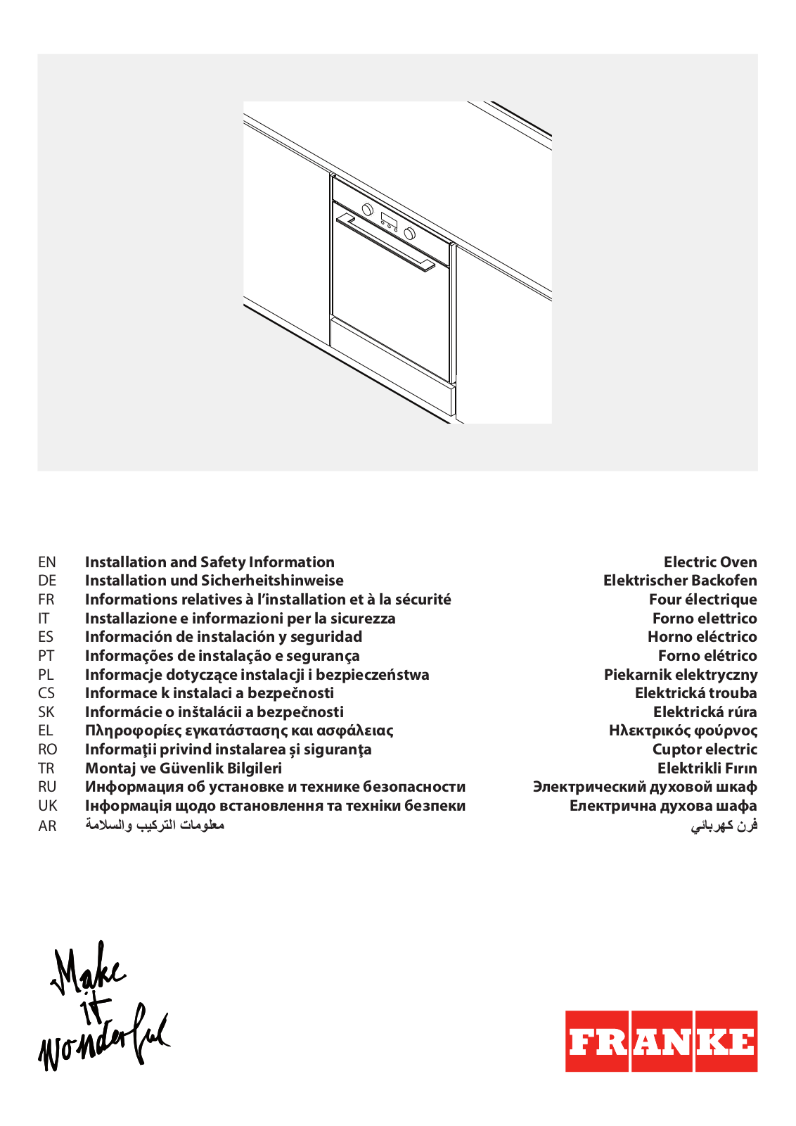 FRANKE FSL 86 H BK, FSL 86 H WH User guide - ManualMachine.com