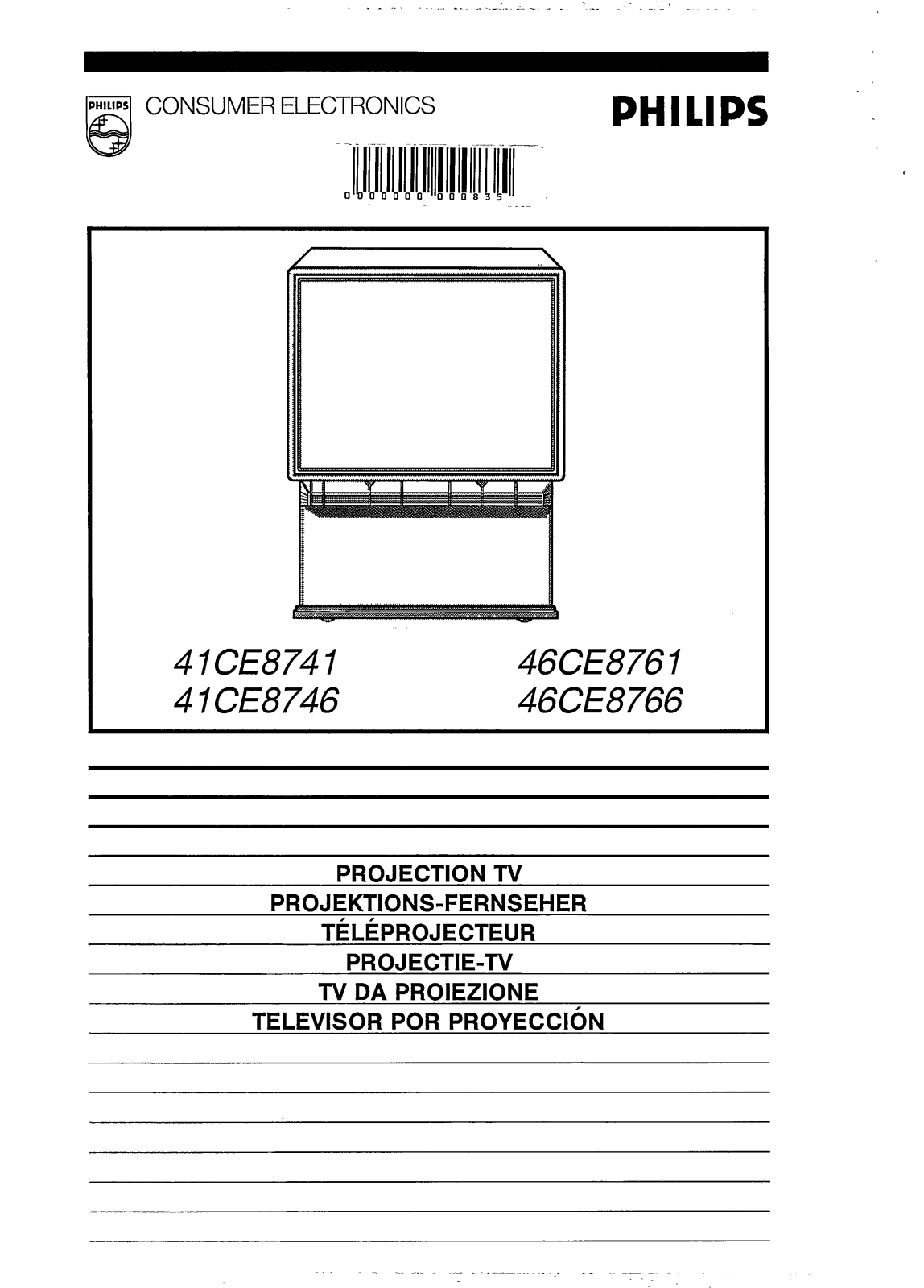 Philips 41CE8746, 46CE8766, 41CE8741 User Manual