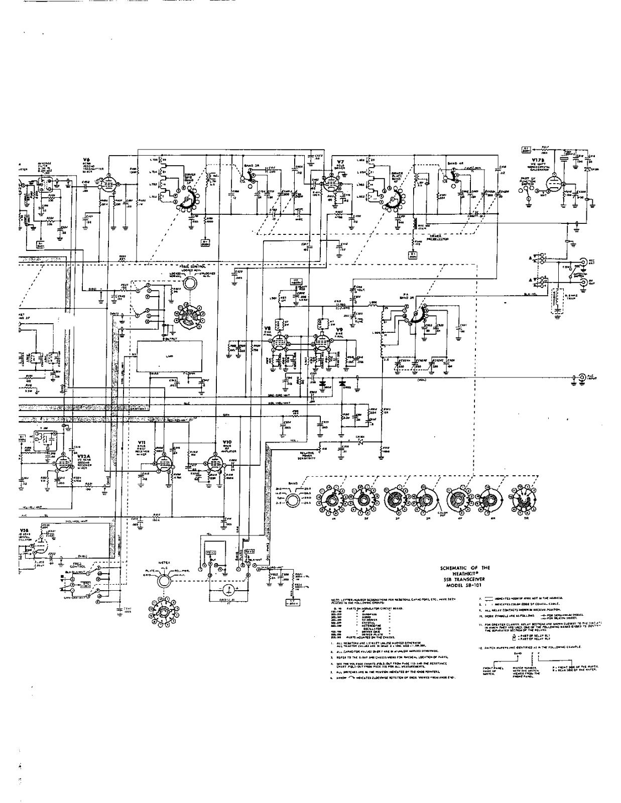 HEATHKIT SB-101 SCHEMATICS