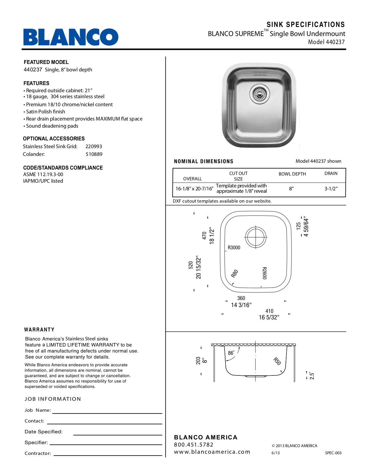 Blanco 440237 User Manual - ManualMachine.com