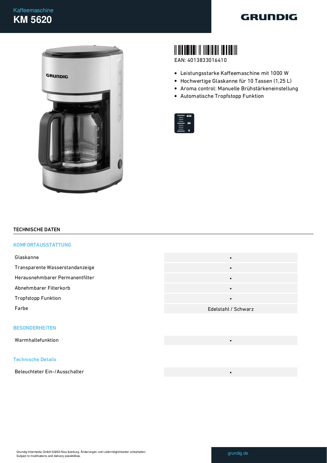 Grundig KM 5620 Service Manual