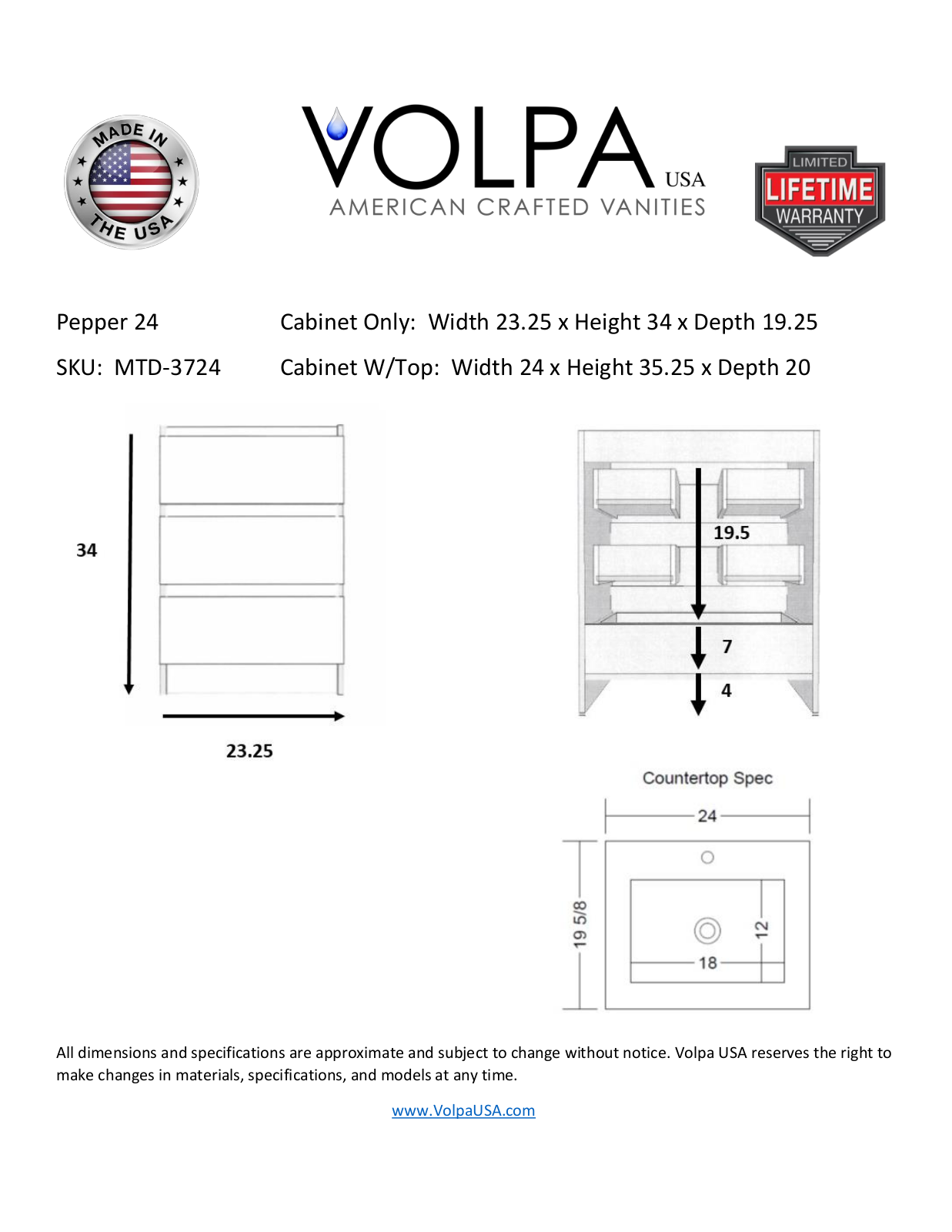 MTD Vanities NDRY1141 Specifications - ManualMachine.com