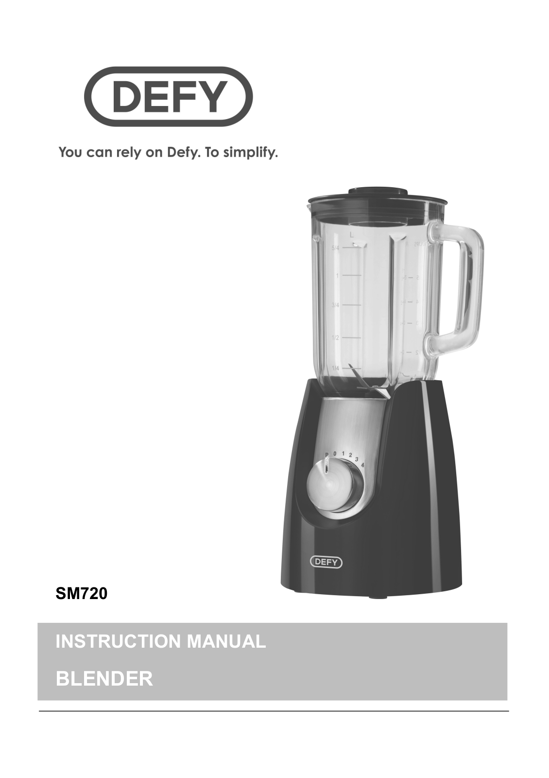 Defy SM720 User Manual