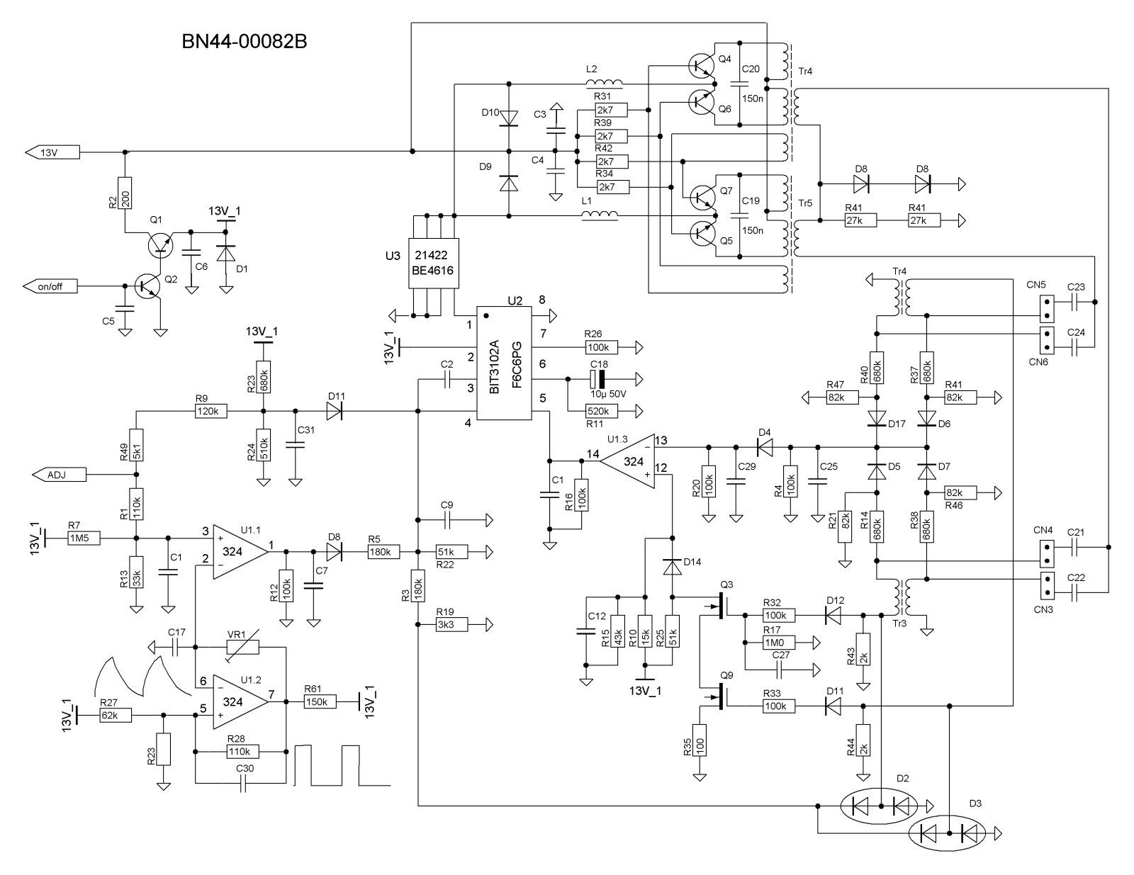 Inverter BN44-00082B Schematic