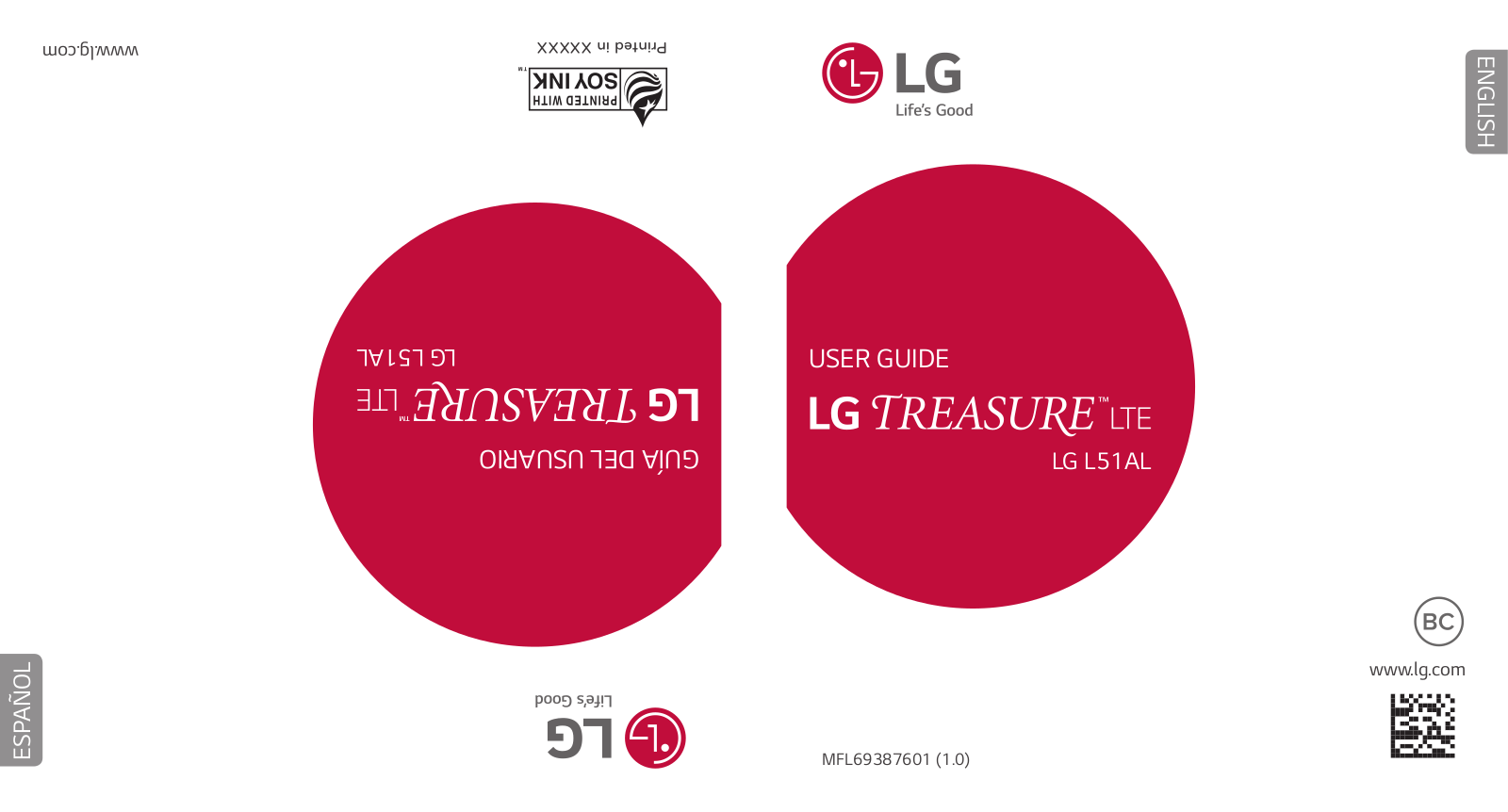 LG Treasure LTE, L51AL User Manual