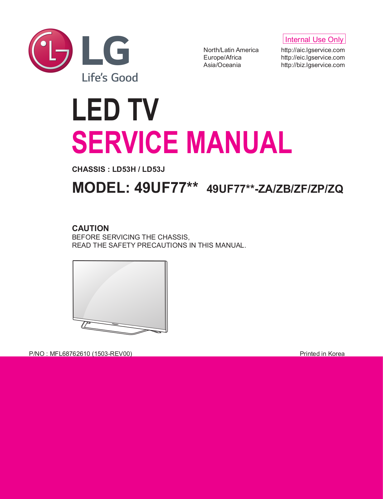 LG 49UF770, 49UF77 Schematic