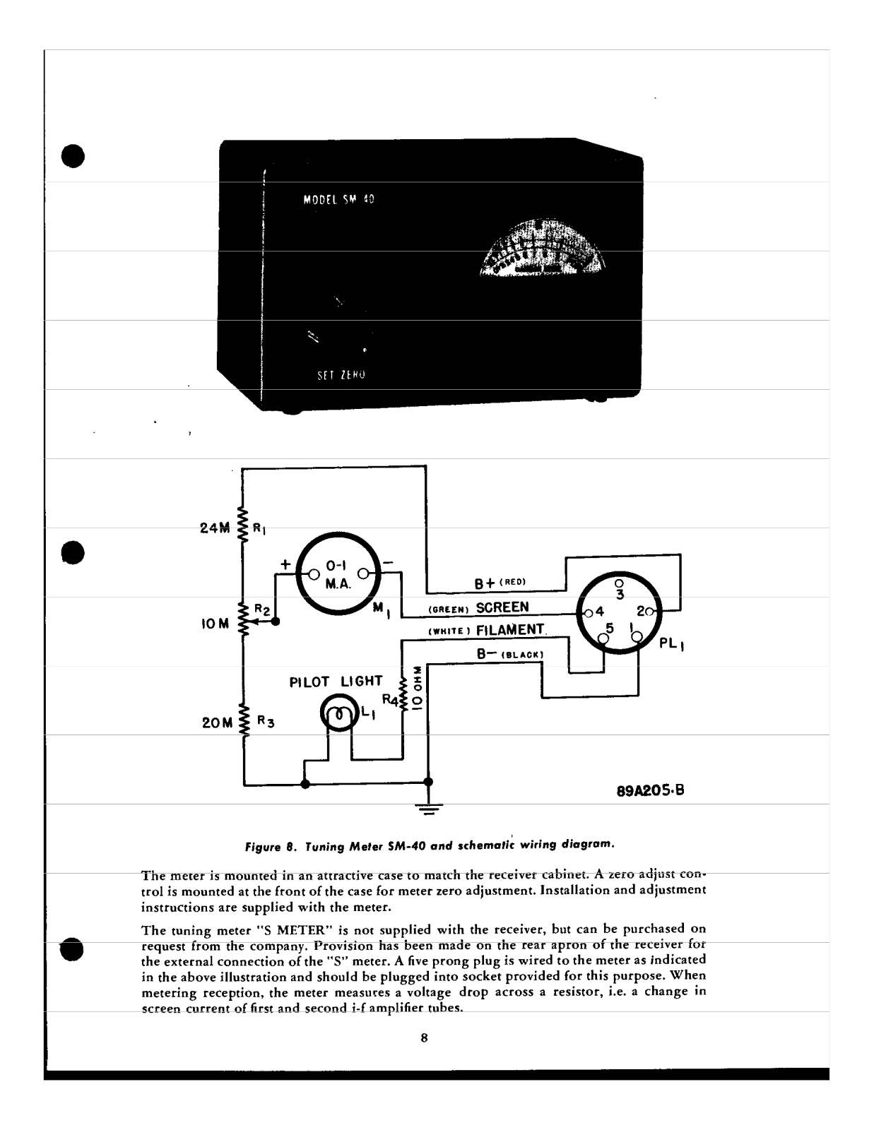 HALLICRAFTER S-METER 40 User Manual