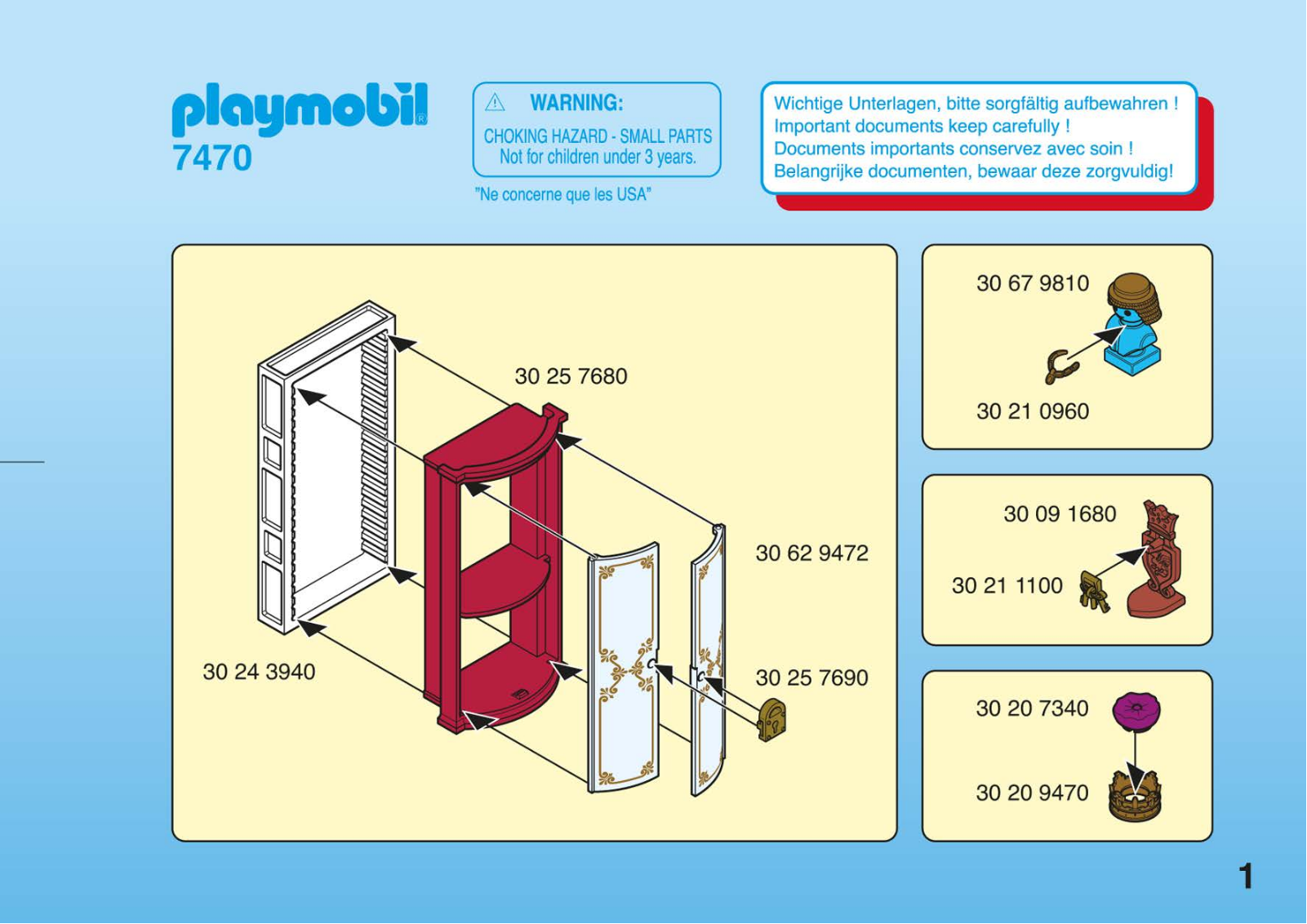 Playmobil 7470 Instructions