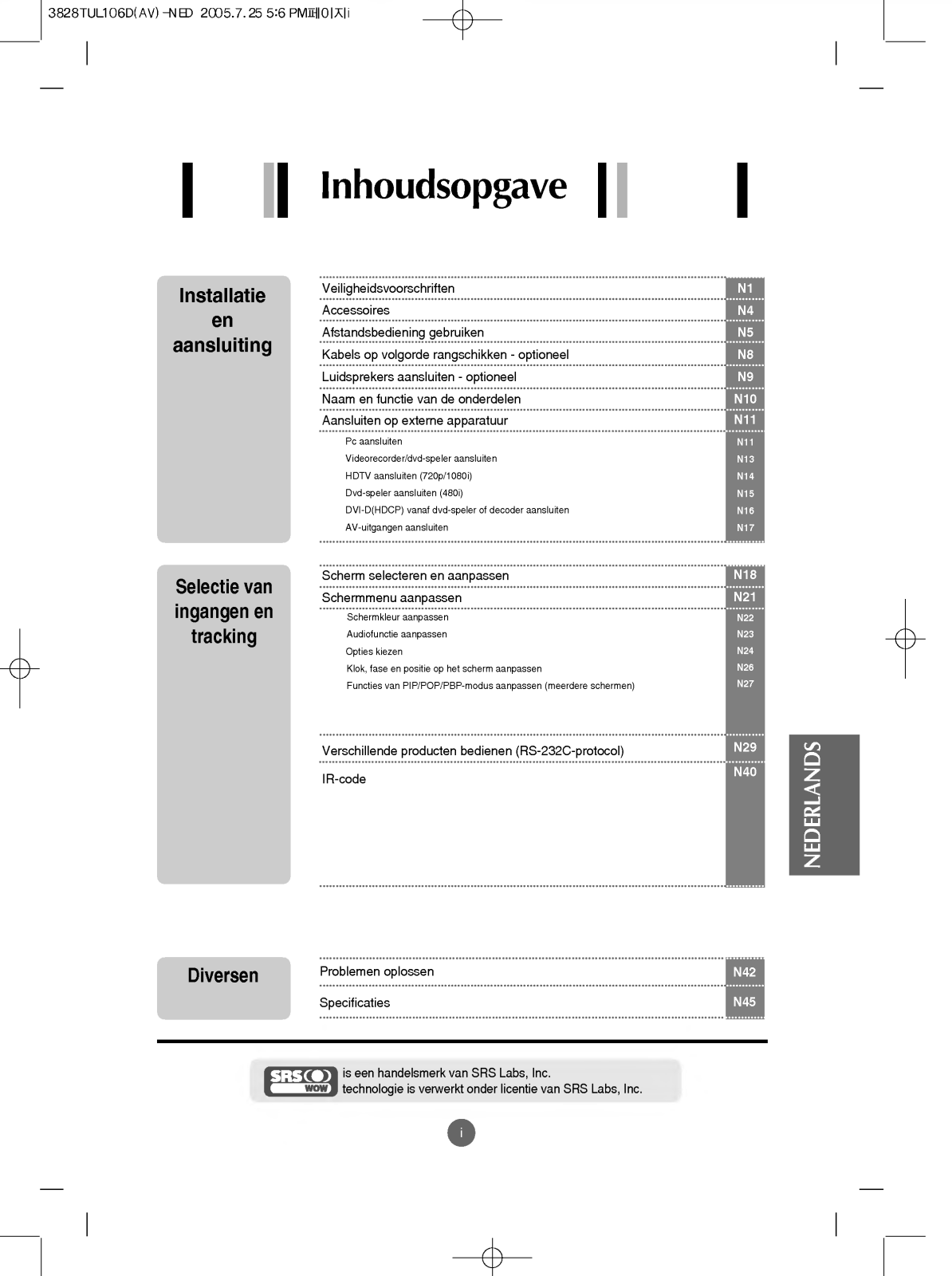 Lg L3200AF, L3200A, L3200AK, L3700A User Manual