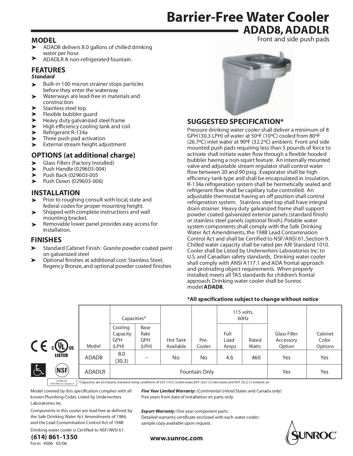 Oasis ADAD8 User Manual