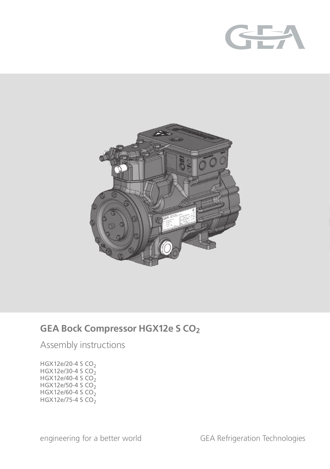 GEA Bock HG12eCO2 User Manual