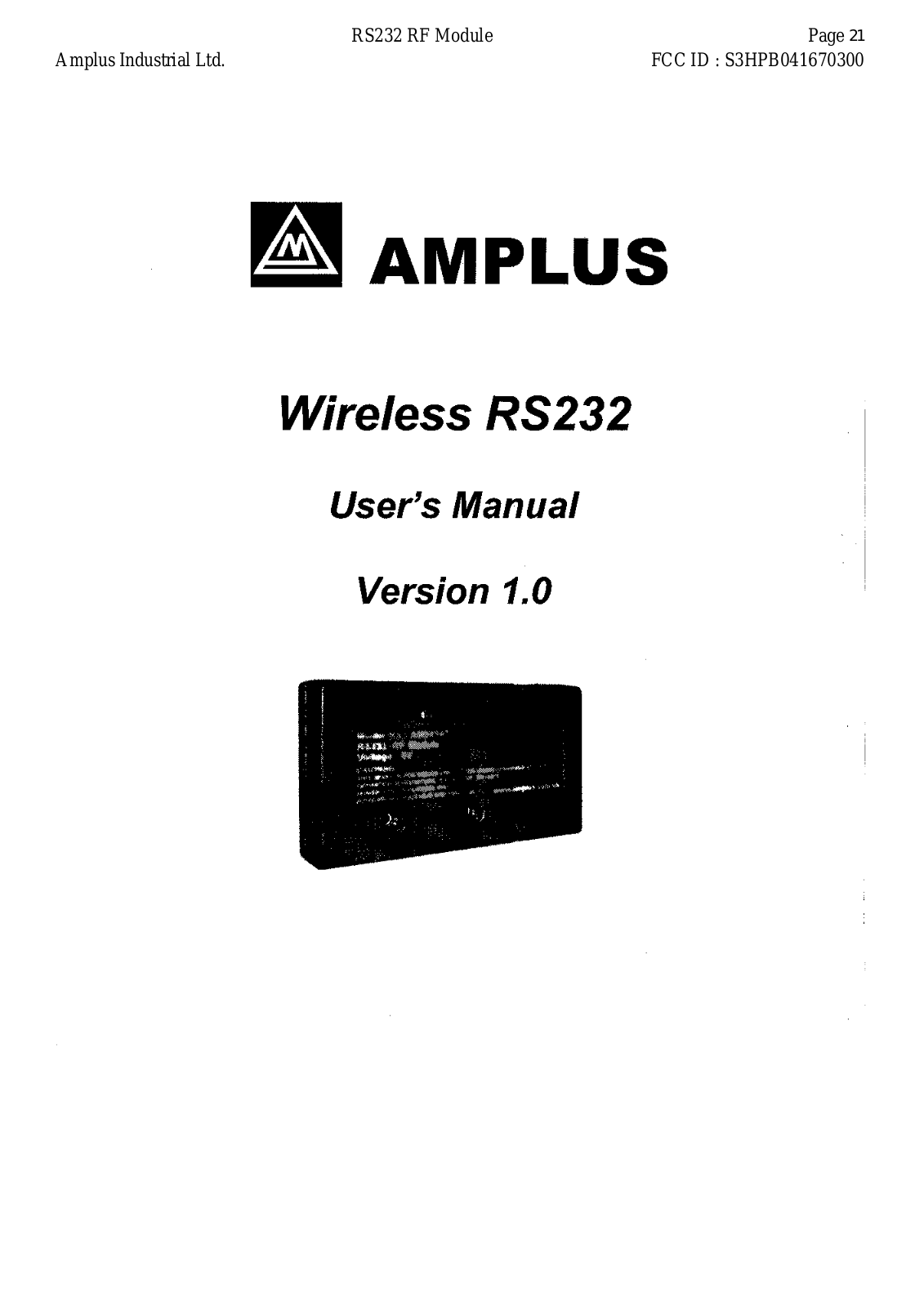 Amplus PB041670300 Users Manual - ManualMachine.com
