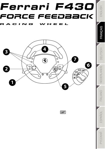 THRUSTMASTER Ferrari F430 Force Feedback Racing Wheel User Manual