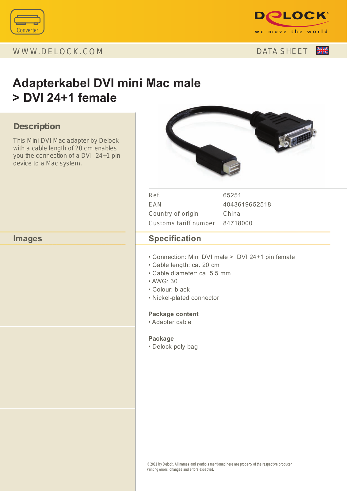 DeLOCK 65251 User Manual