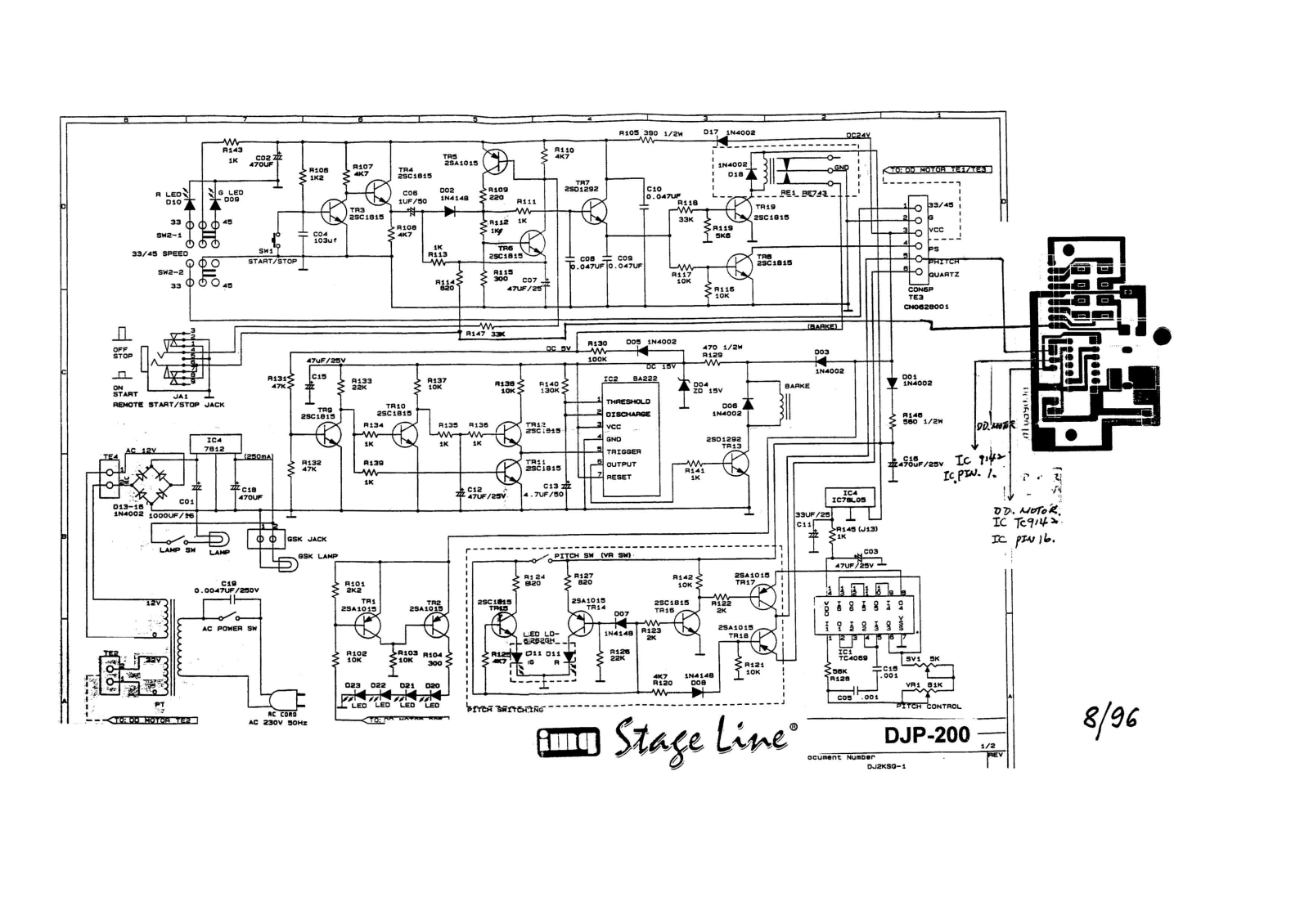 Stageline djp200 schematic