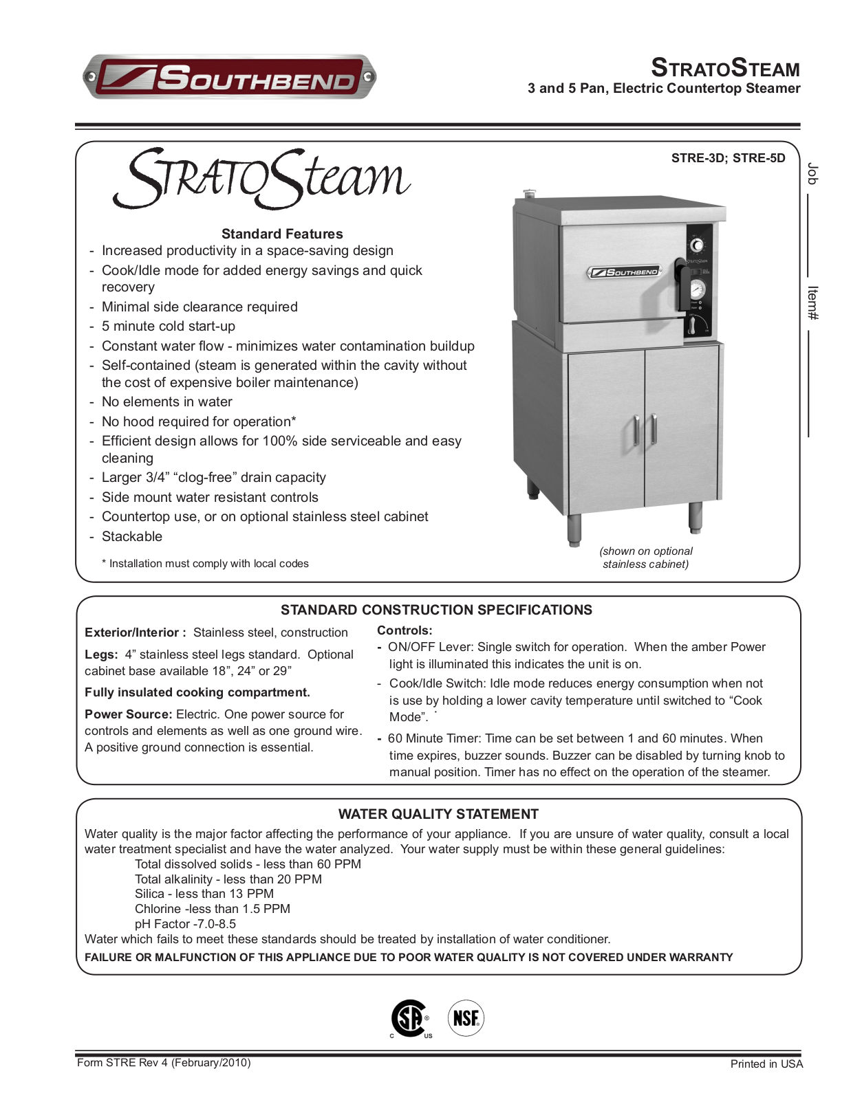 Southbend STRE-5D User Manual