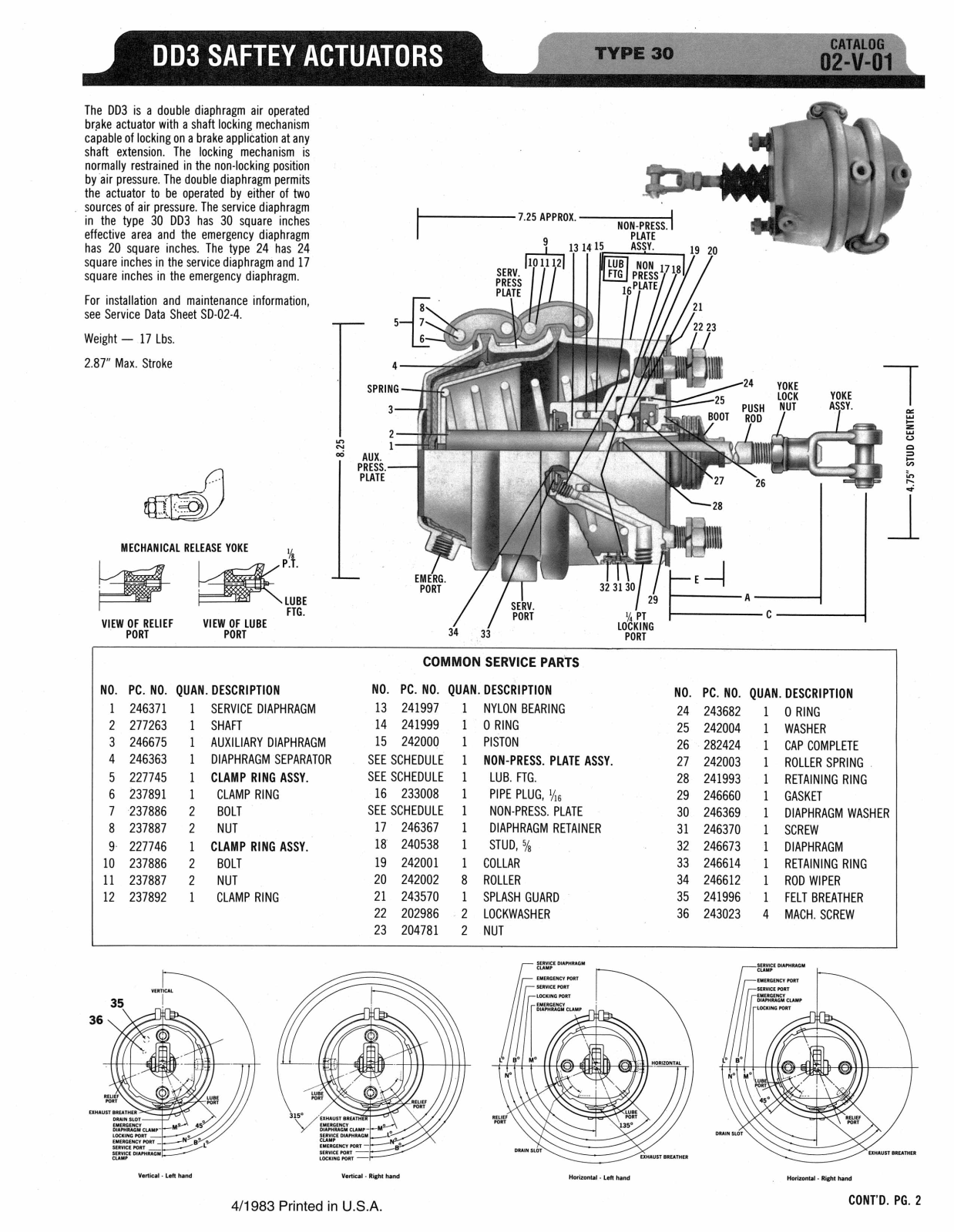 BENDIX 02-V-01 User Manual