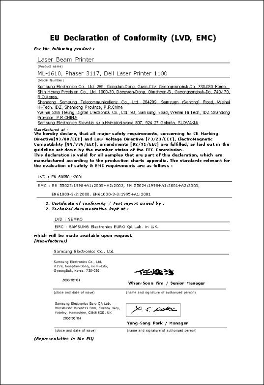 Samsung ML-1610 User Manual