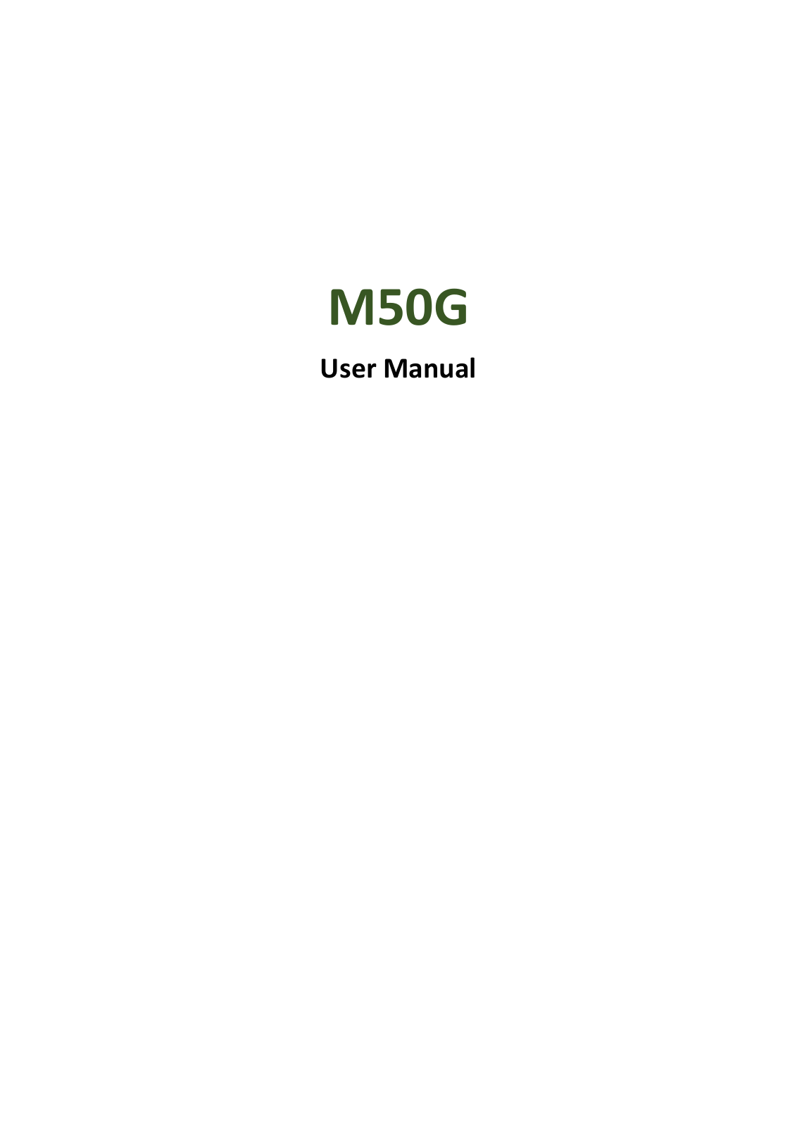 Telecell Mobile M50G Users manual