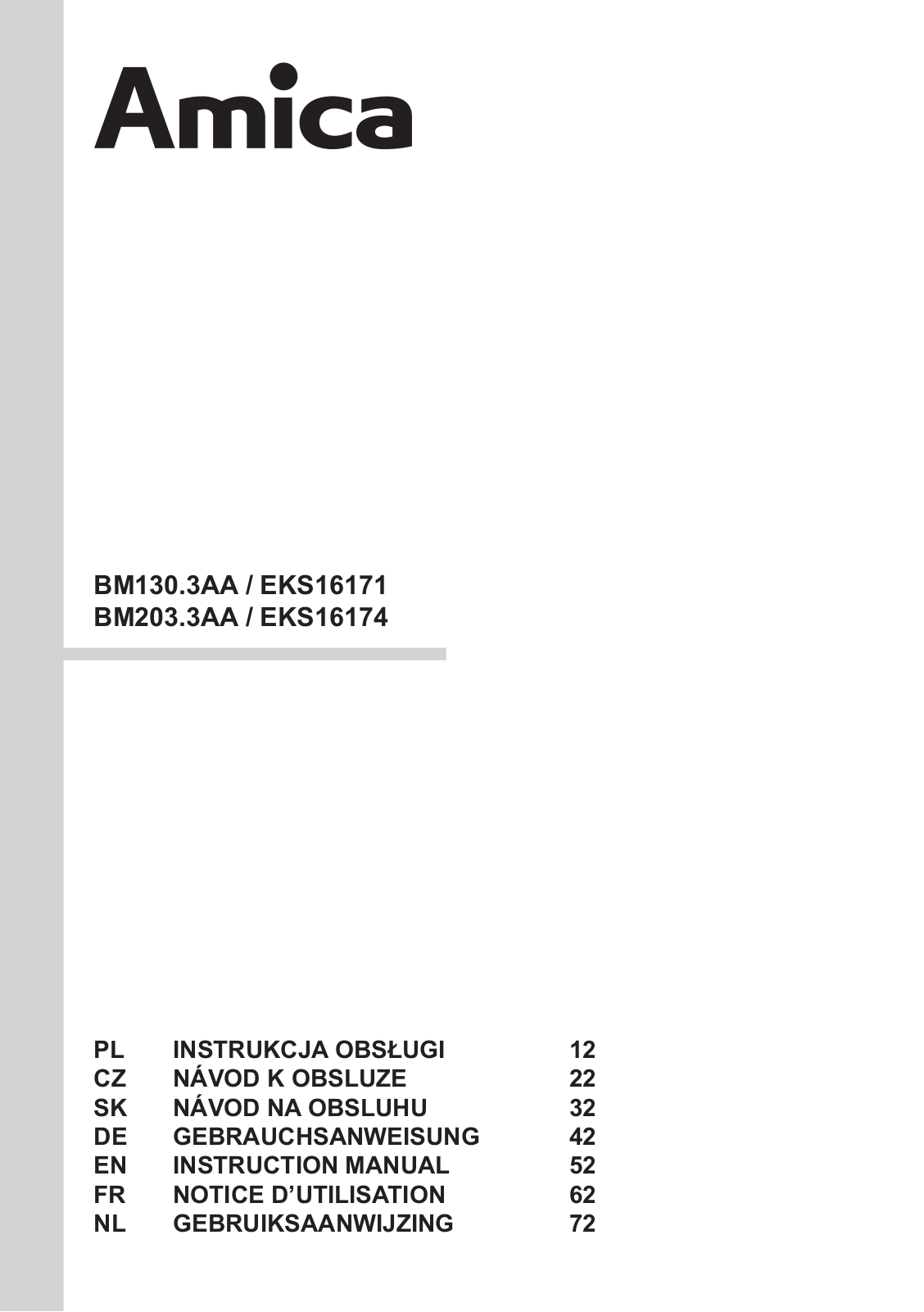 Amica EKS 16174 User Manual