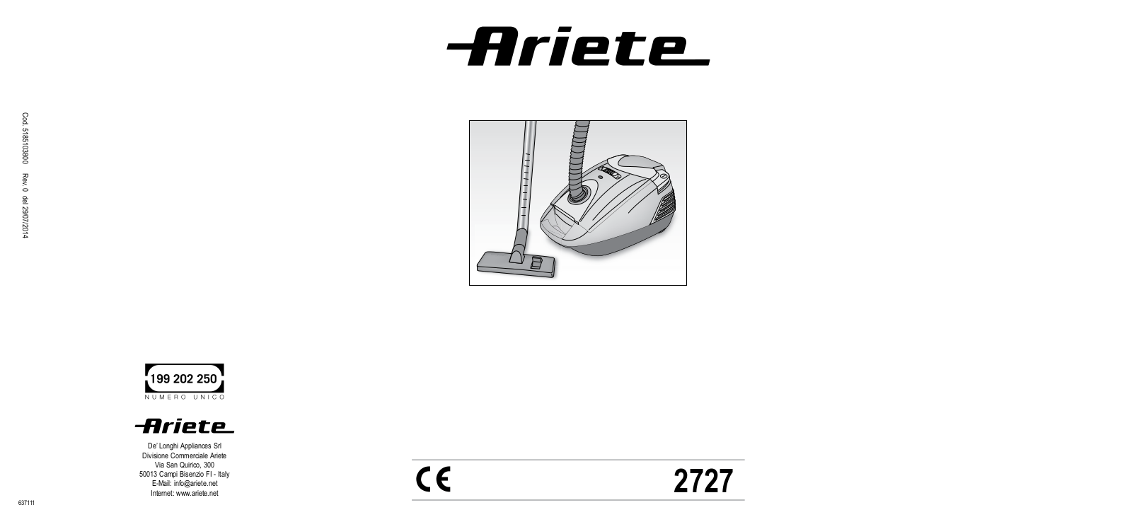 Ariete 2727 User guide - ManualMachine.com
