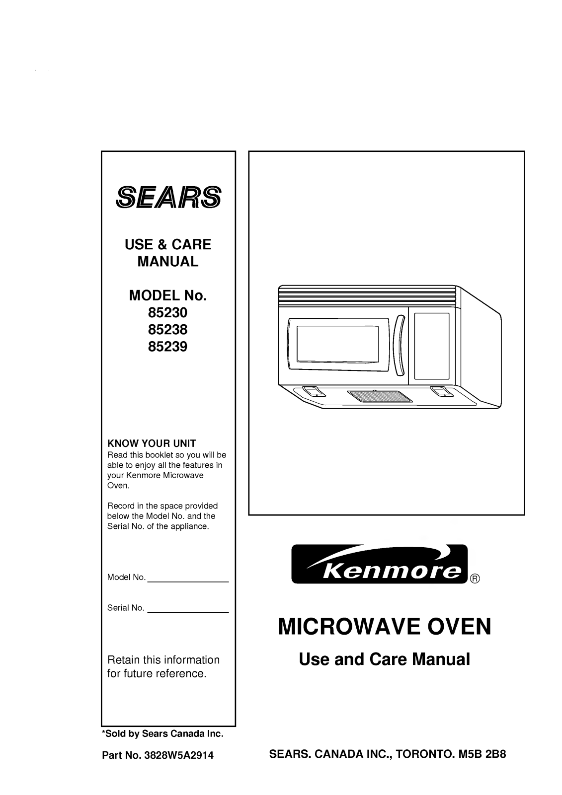 LG 85230, 85238 User Manual