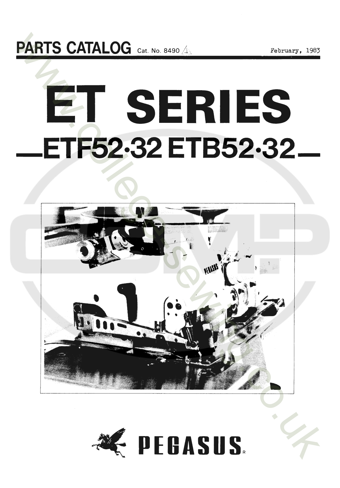 Pegasus ET SERIES Parts Book