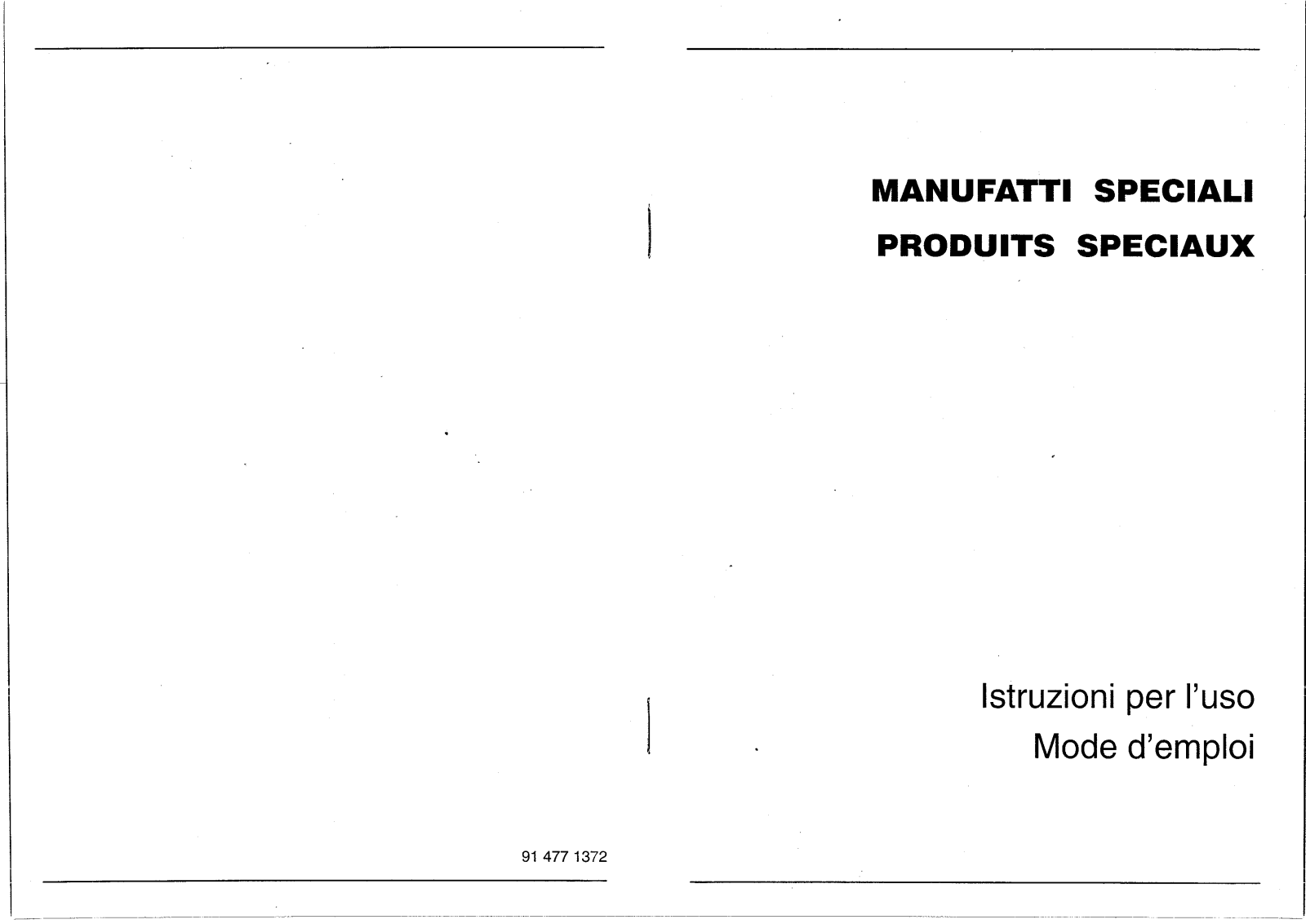 Smeg PLD184/3S, PLDD183SE, PLD15/3S, PLD18/3SE, PLD18/1S User Manual