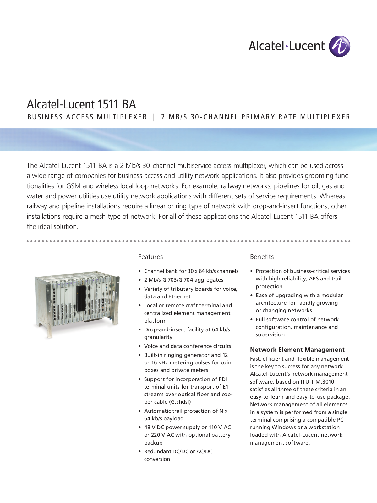 Alcatel-Lucent 1511 BA User Manual