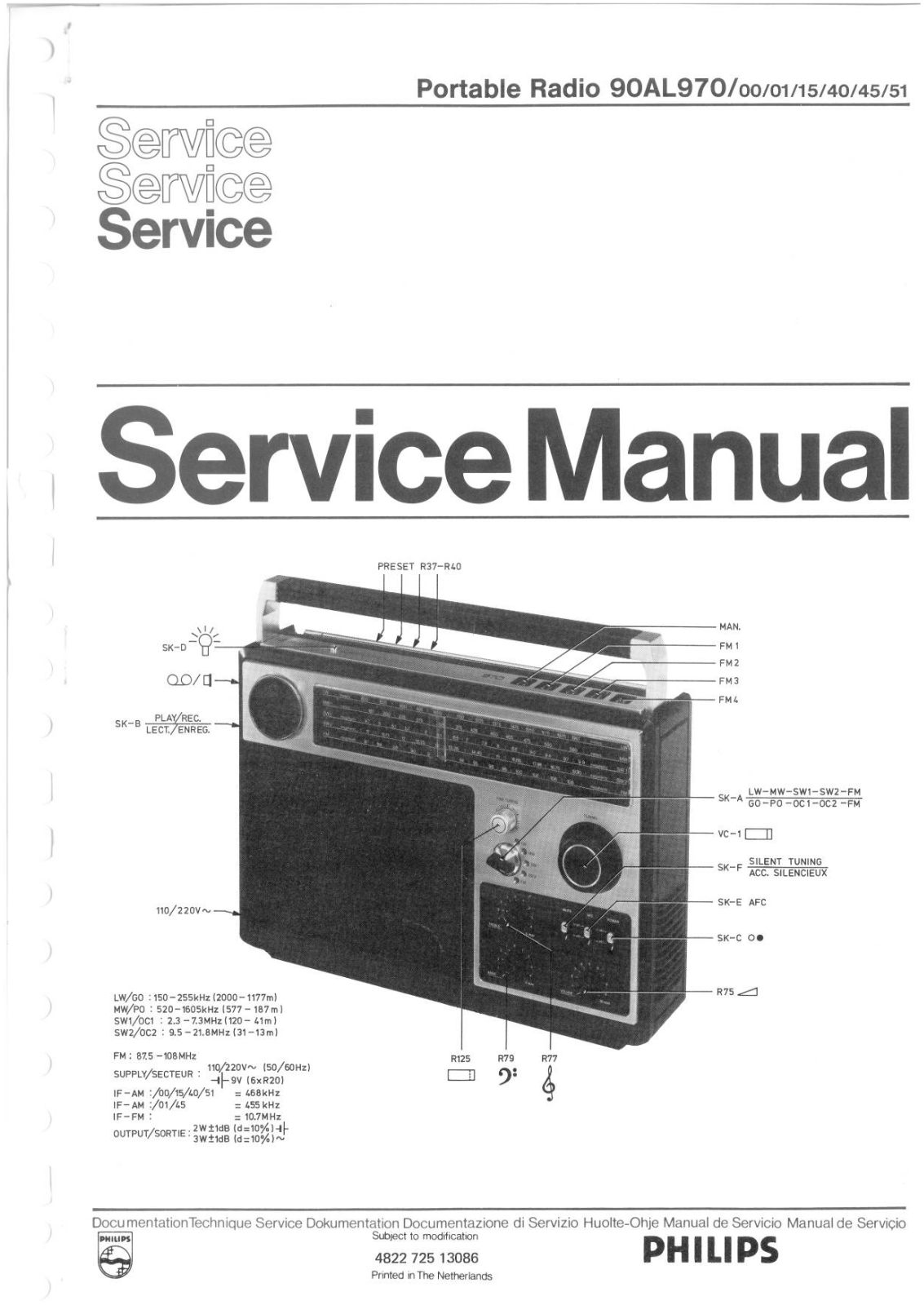 Philips 90-AL-970 Service Manual